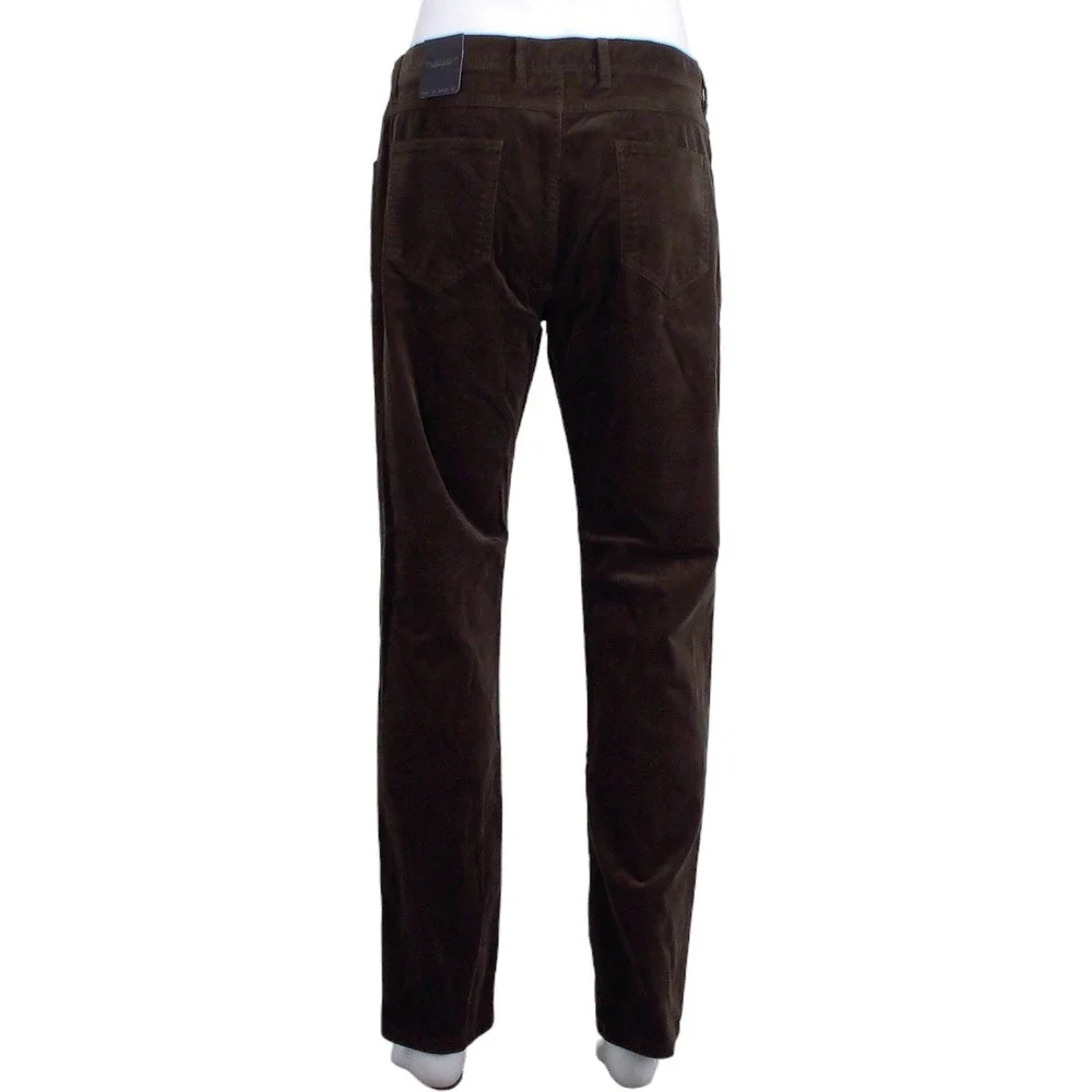 The Mens Store Bloomingdales Corduroy Tailored Fit Pants Brown 34W x 32L Classic